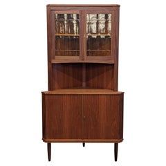 Vintage Danish Mid Century Teak Corner Cabinet "6940"