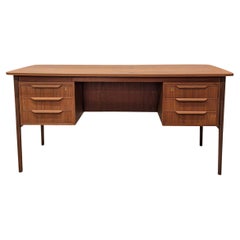 Vintage Danish Mid Century Teak Desk - 082327