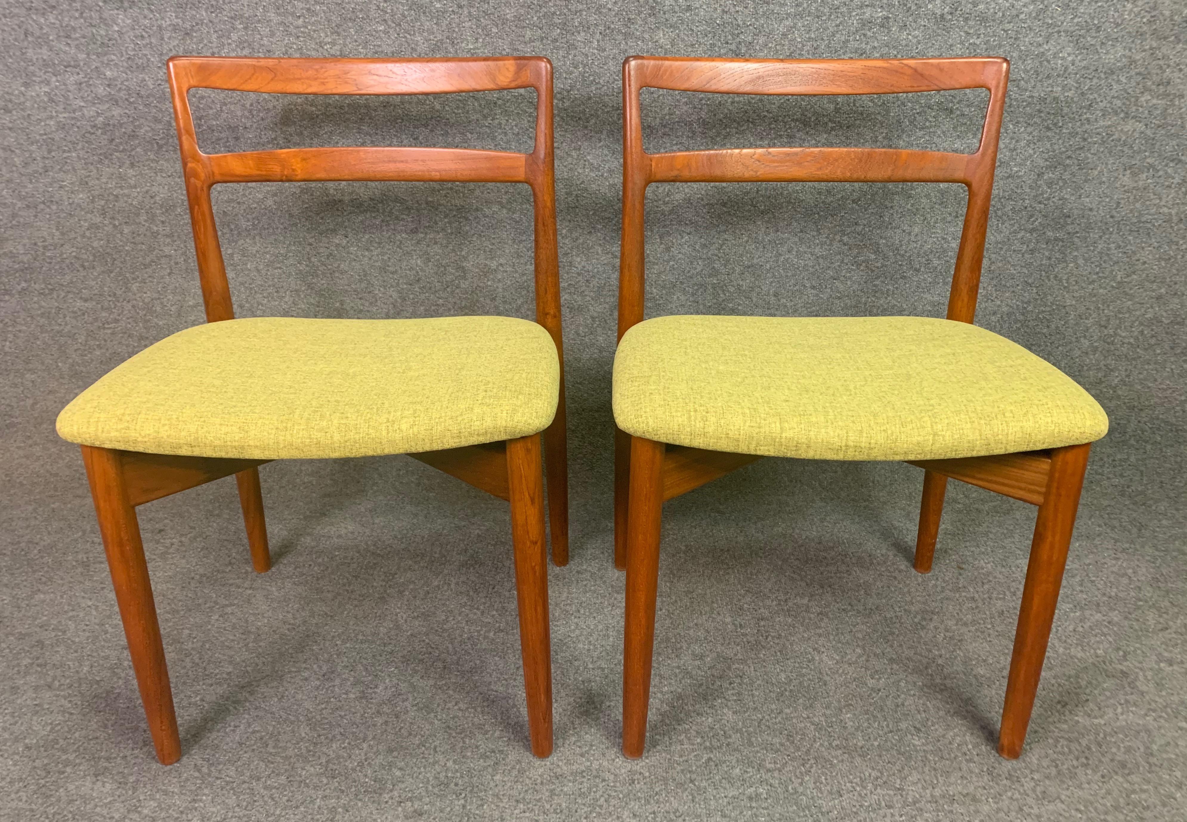 Vintage Danish Midcentury Teak Dining Chairs 