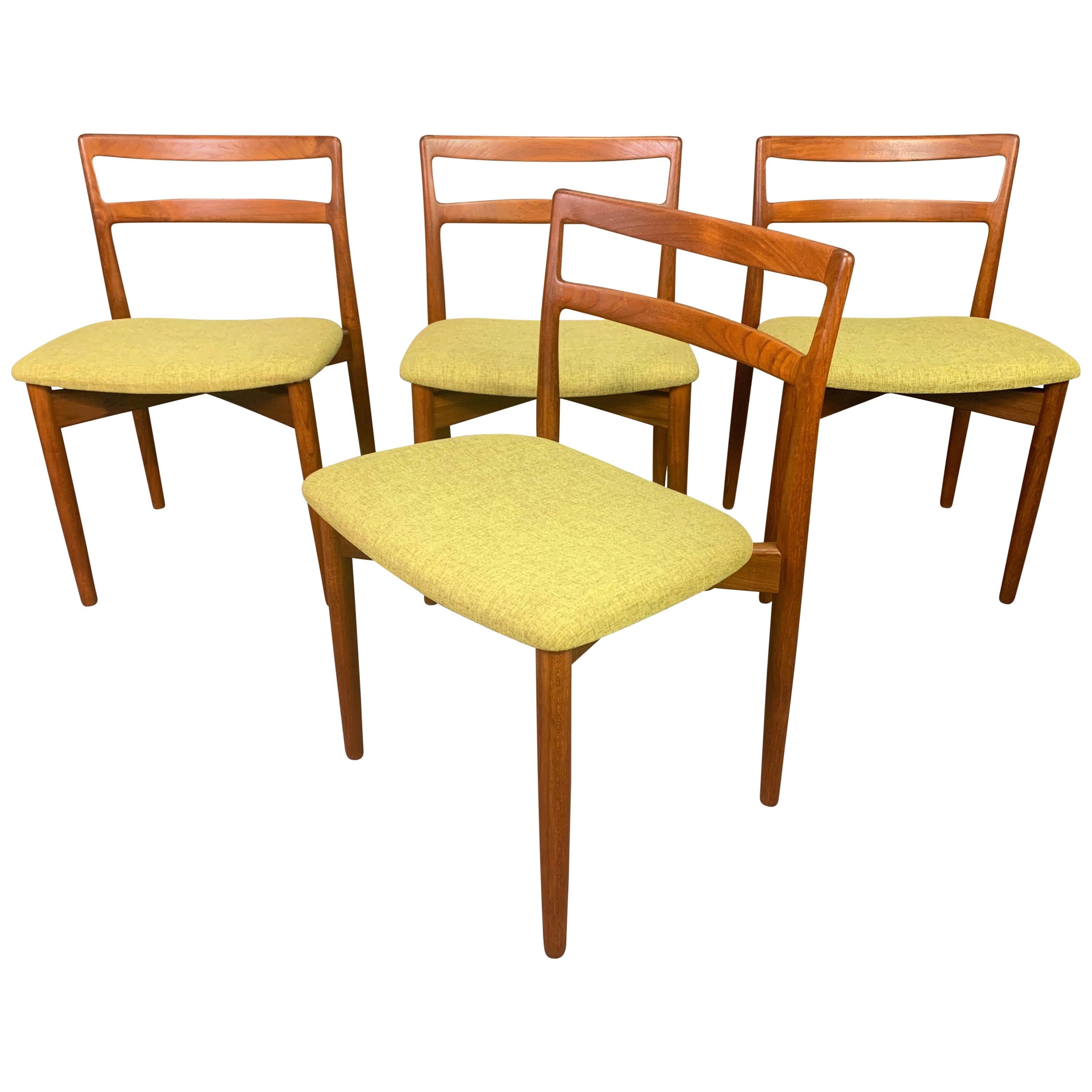 Vintage Danish Midcentury Teak Dining Chairs "Model 61" by Harry Ostergaard