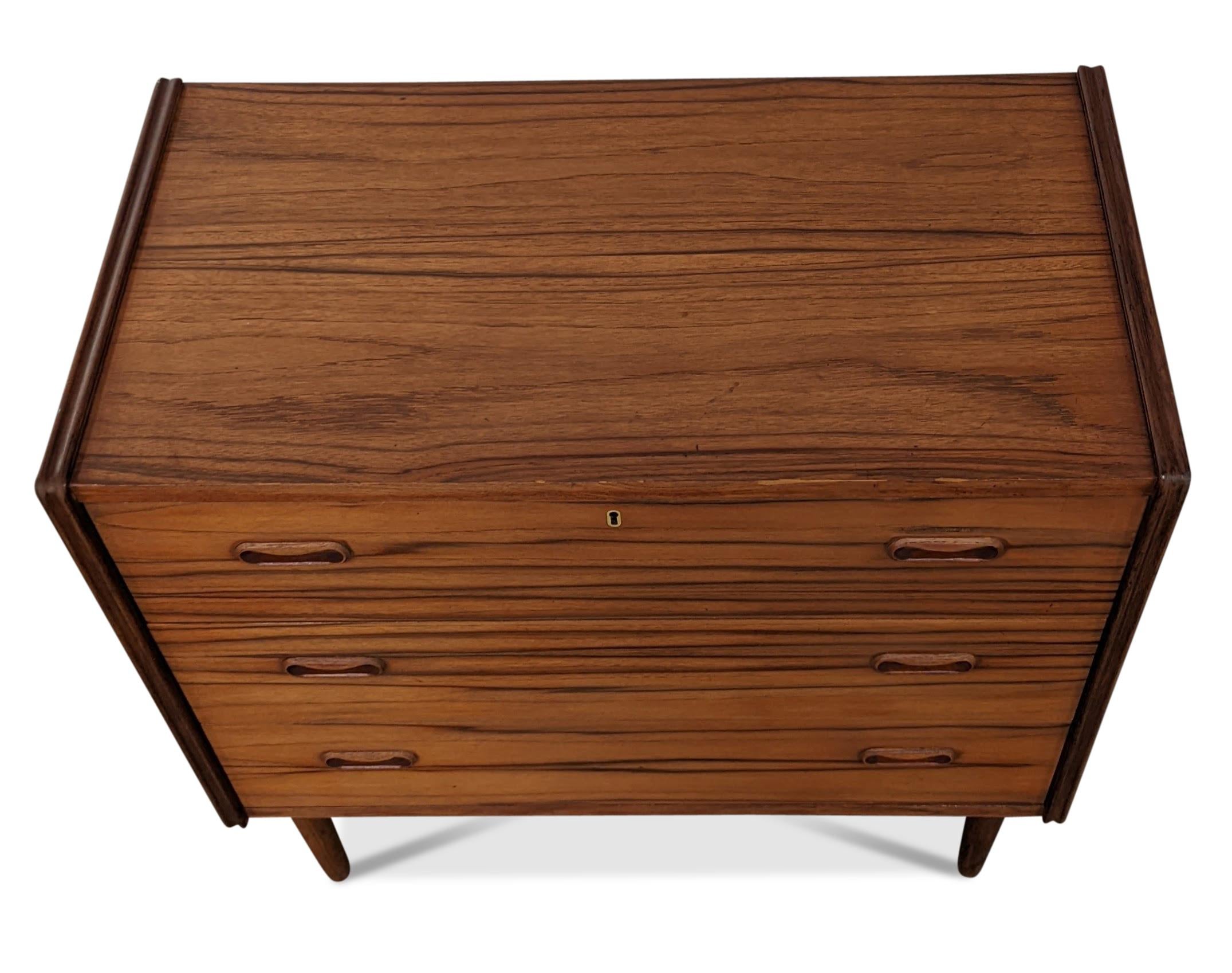 Mid-20th Century Vintage Danish Mid Century Teak Dresser 