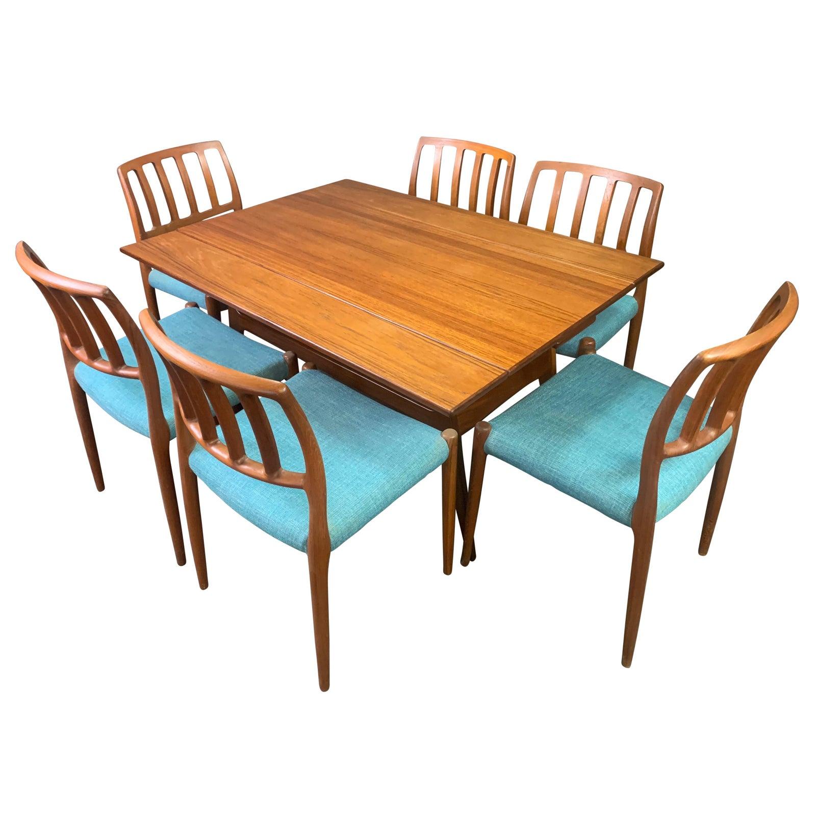 Scandinavian Modern Vintage Danish Midcentury Teak Elevator Coffee-Dining Table by B.C. Mobler
