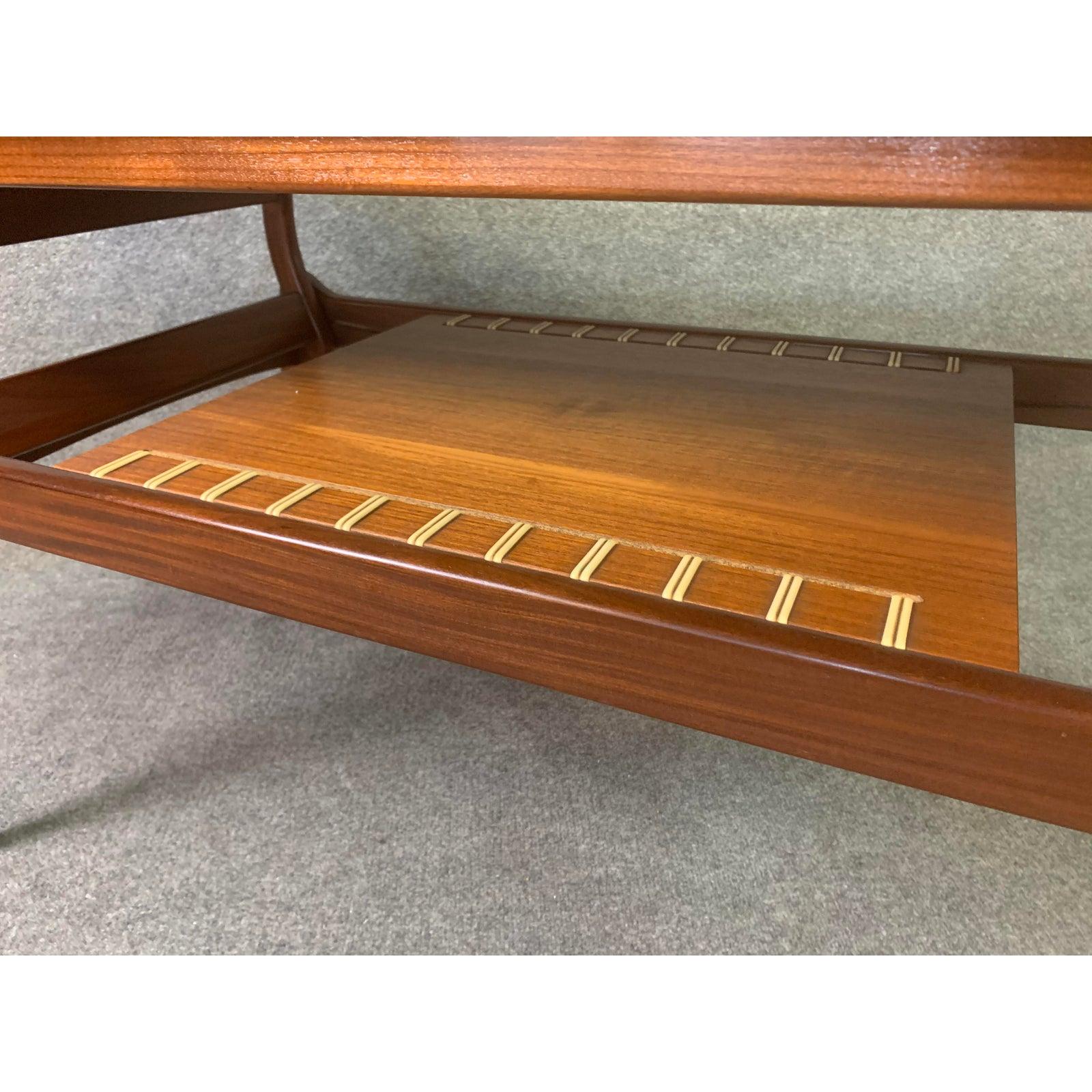 Vintage Danish Midcentury Teak Elevator Coffee-Dining Table by B.C. Mobler 2