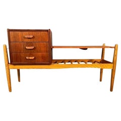 Vintage Danish Mid Century Teak Entry Way Console Table by Arne Wahl Iversen