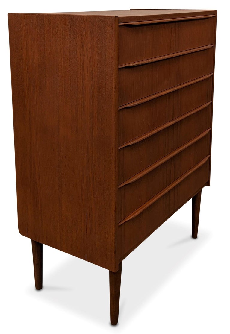 Vintage Danish Midcentury Teak High Boy Dresser, 022304 For Sale at 1stDibs