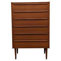 Vintage Danish Midcentury Teak High Boy Dresser, 022306