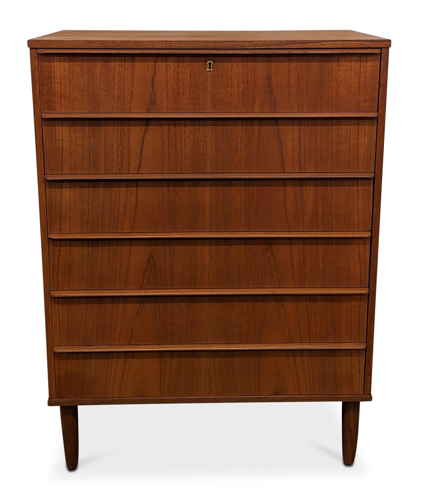 Vintage Danish Midcentury Teak High Boy Dresser, 022336 1
