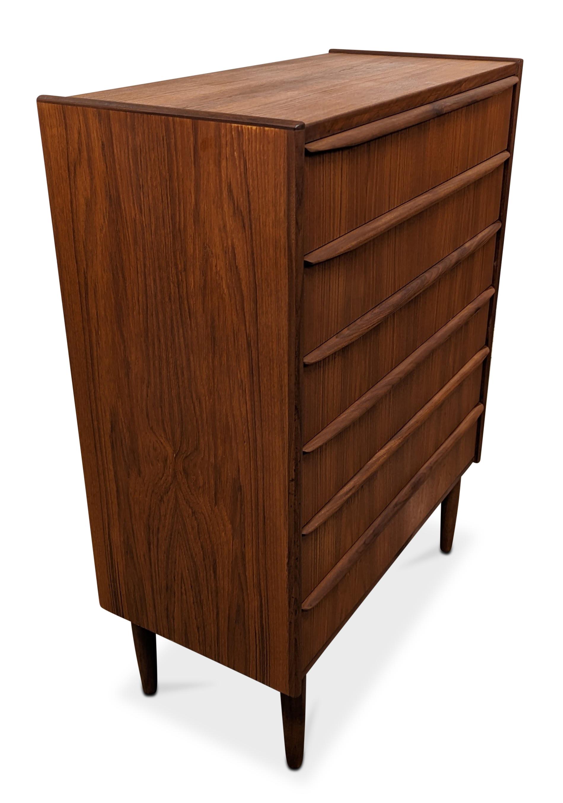 Mid-20th Century Vintage Danish Midcentury Teak High Boy Dresser, 022339