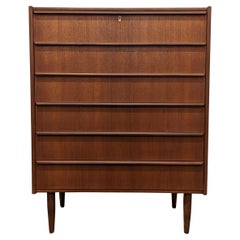 Retro Danish Midcentury Teak High Boy Dresser, 022343