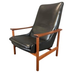 Vintage Danish Mid Century Teak Lounge Chair by Ingmar Relling for Westnofa