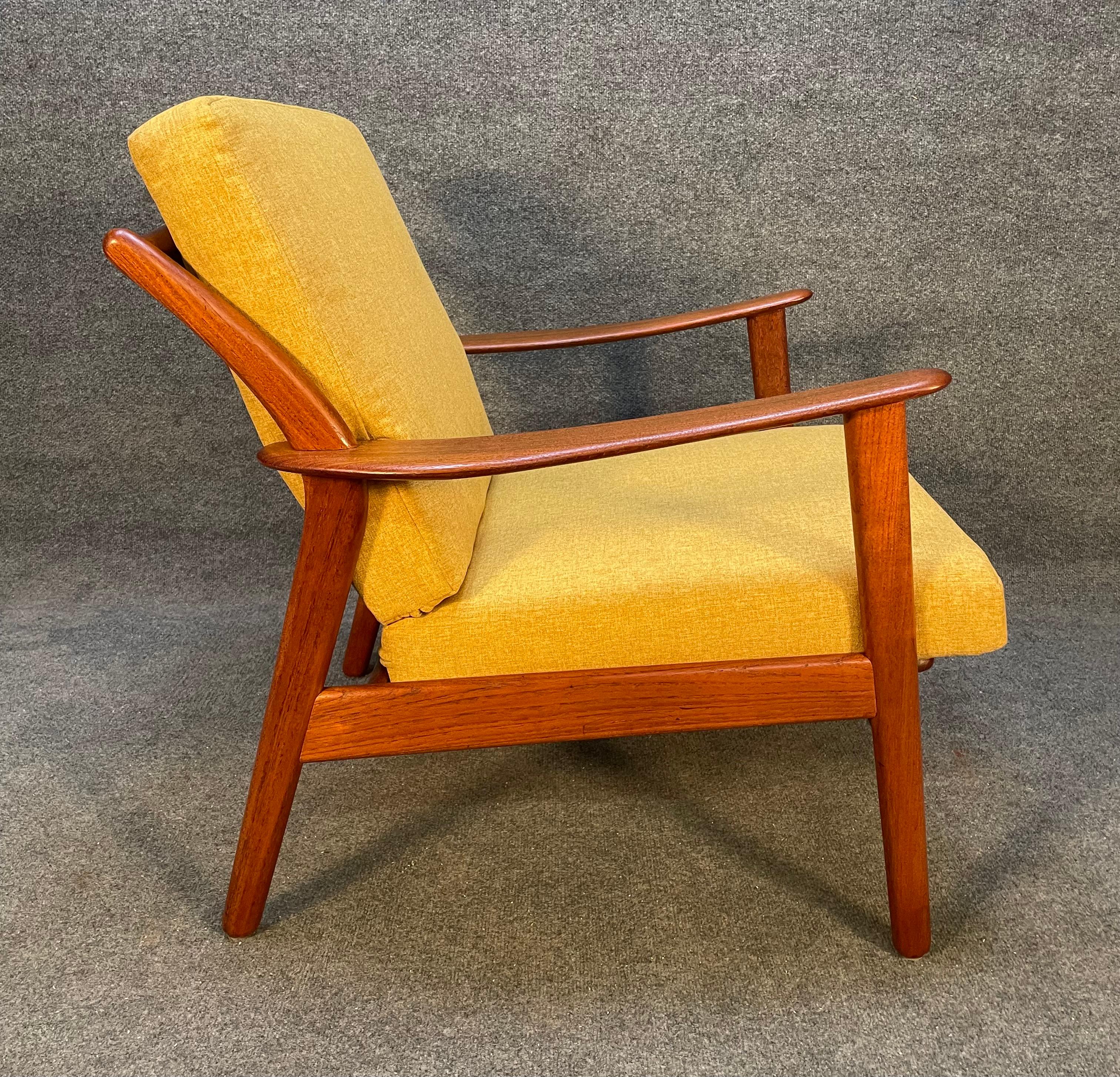 Woodwork Vintage Danish Mid Century Teak Lounge Chair by Niels Kofoed for Kofoed Hornslet