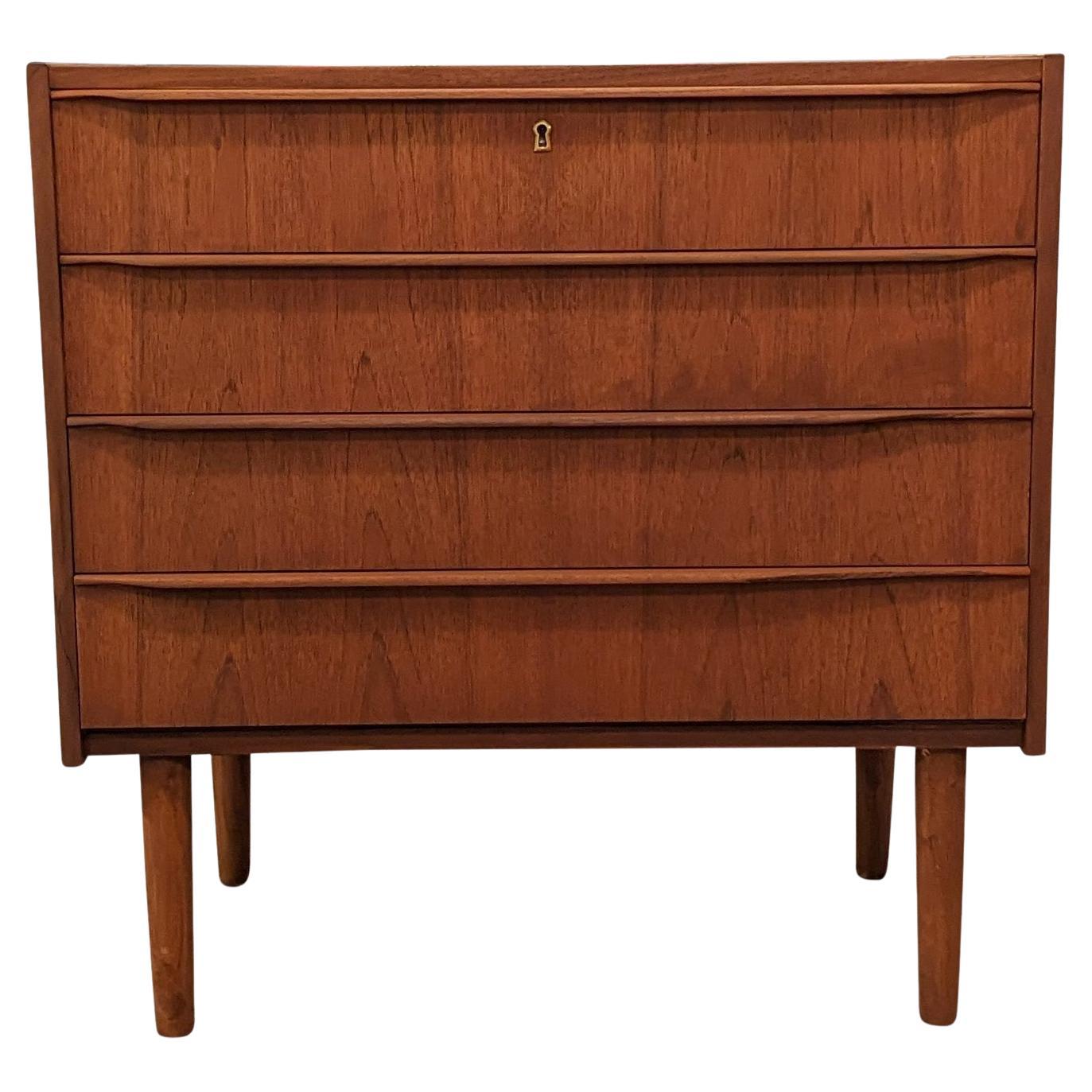 Vintage Danish MidCentury Low Boy Teak Dresser, 122219 For Sale at 1stDibs
