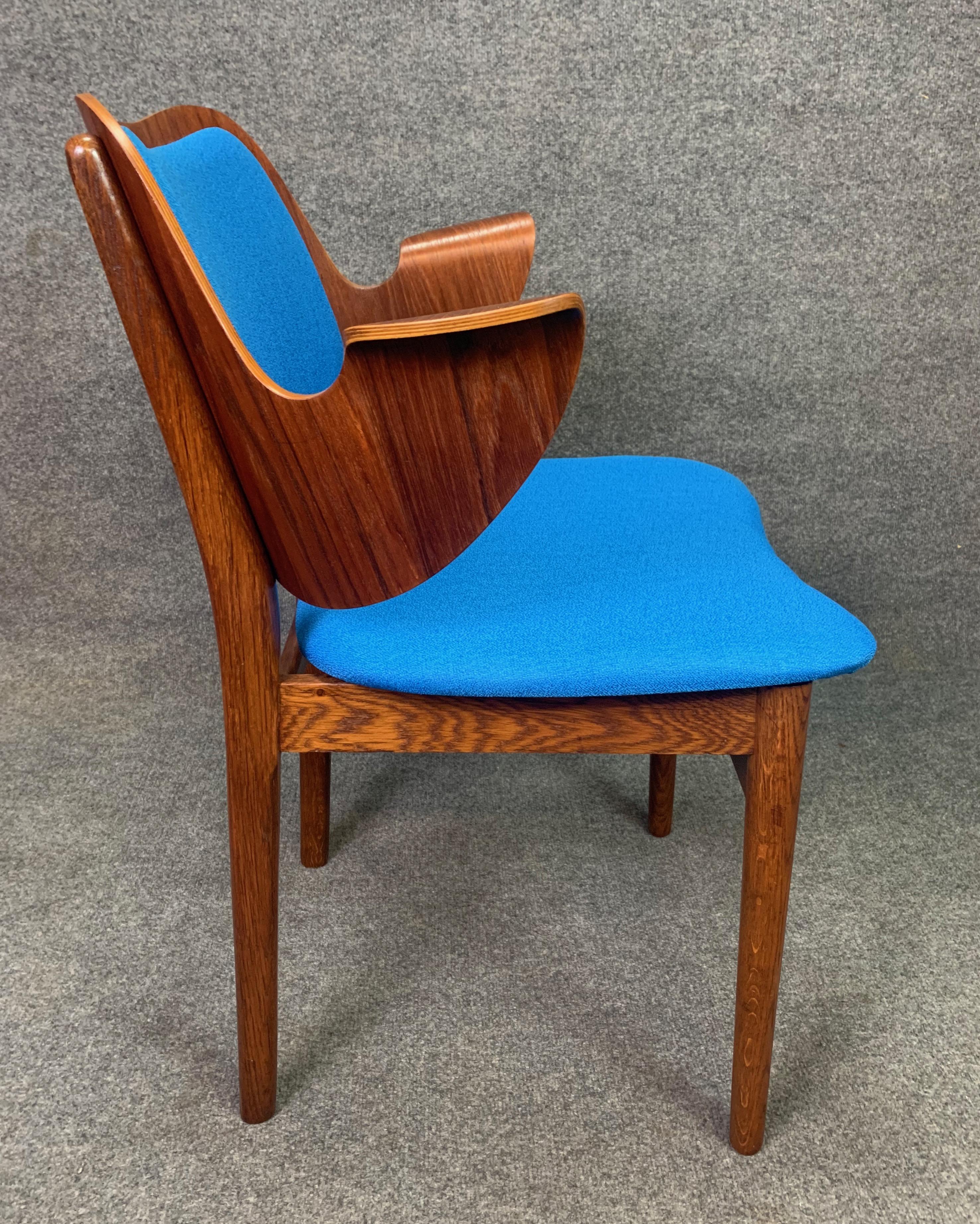 Vintage Danish Midcentury Teak & Oak Side Chair by Hans Olsen for Bramin Mobler In Good Condition In San Marcos, CA