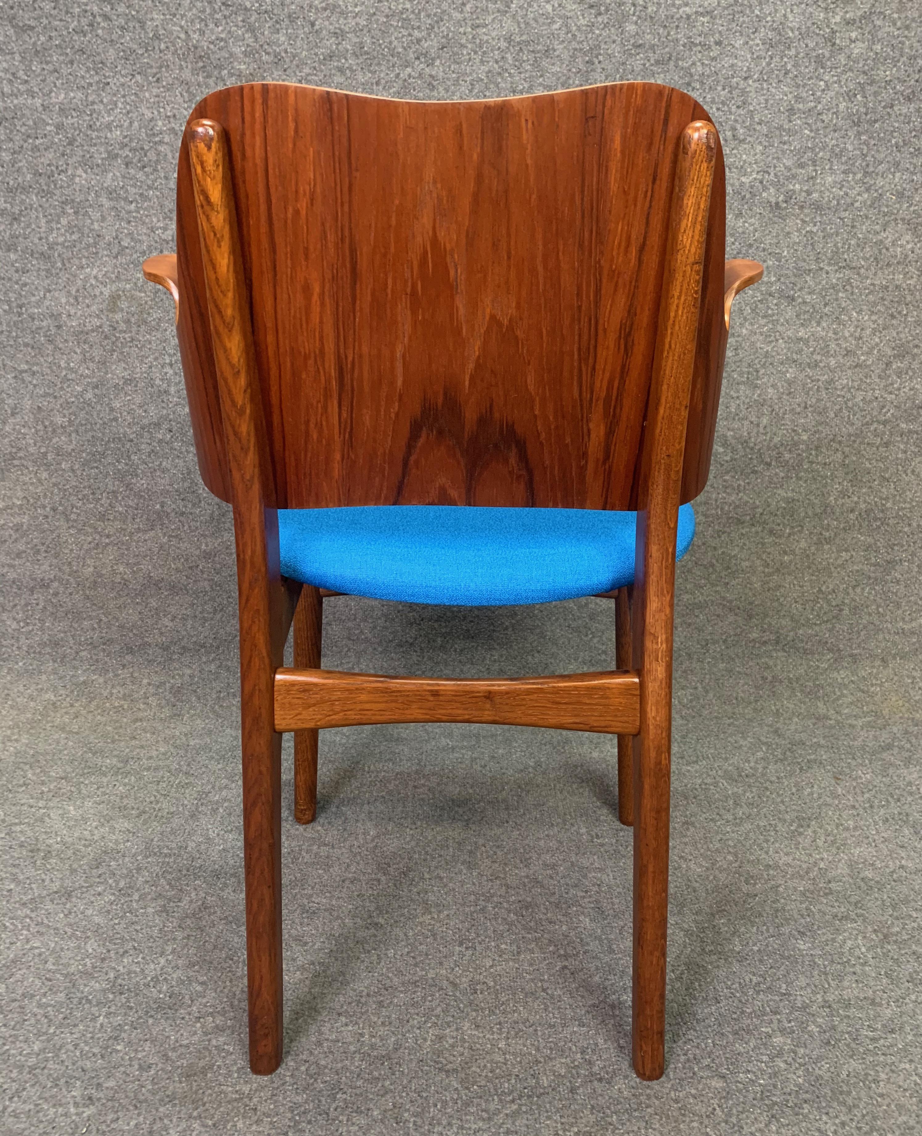Vintage Danish Midcentury Teak & Oak Side Chair by Hans Olsen for Bramin Mobler 1