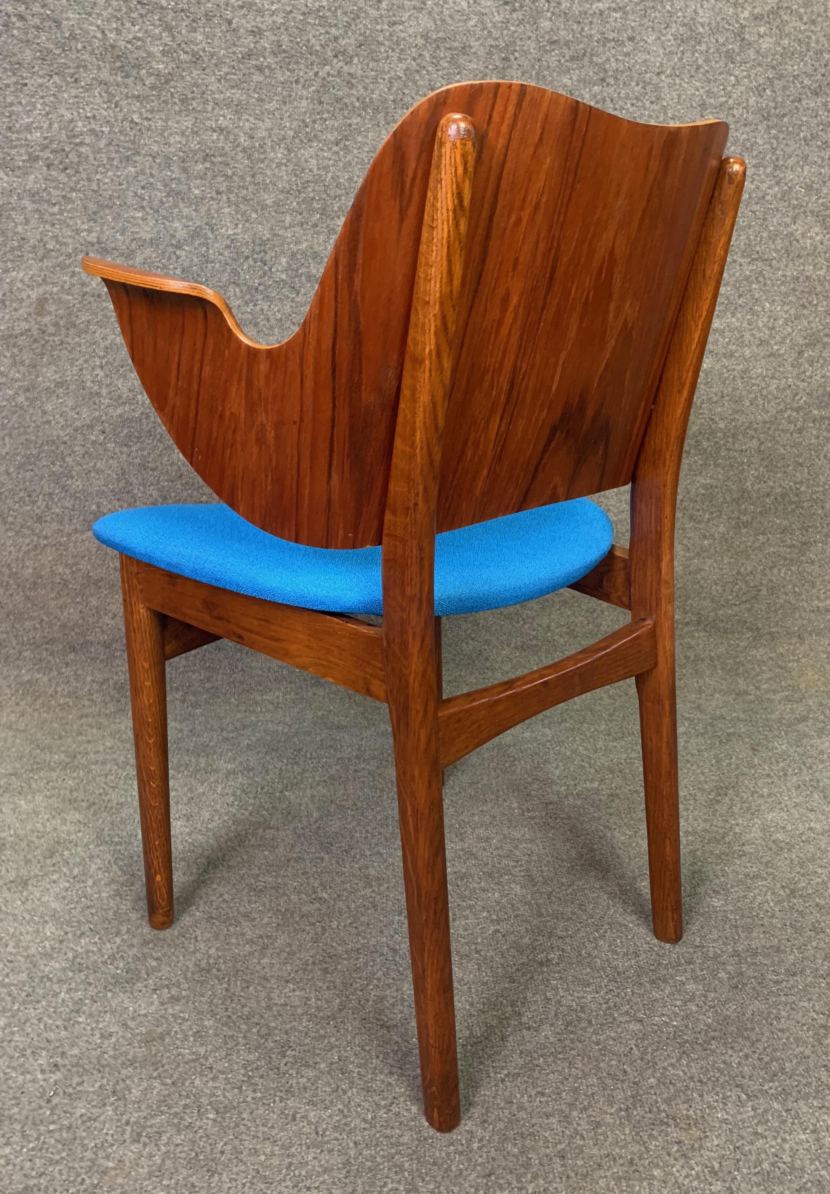 Vintage Danish Midcentury Teak & Oak Side Chair by Hans Olsen for Bramin Mobler 2