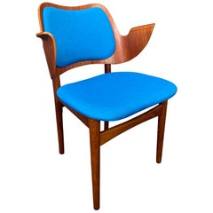 Vintage Danish Midcentury Teak & Oak Side Chair by Hans Olsen for Bramin Mobler