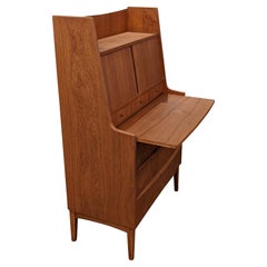 Retro Danish Mid-Century Teak Secretary Vanity Desk "4161"