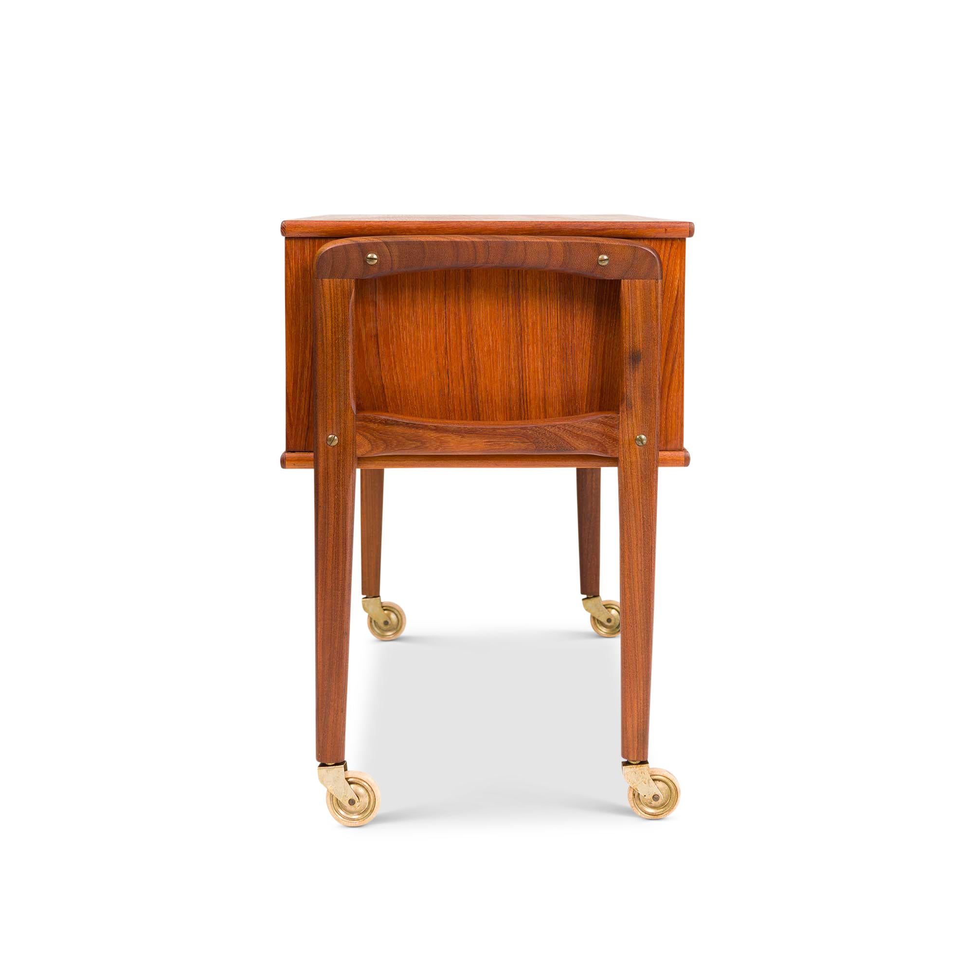 Vintage Danish Mid-Century Teak Sewing Cabinet/Chest For Sale 2