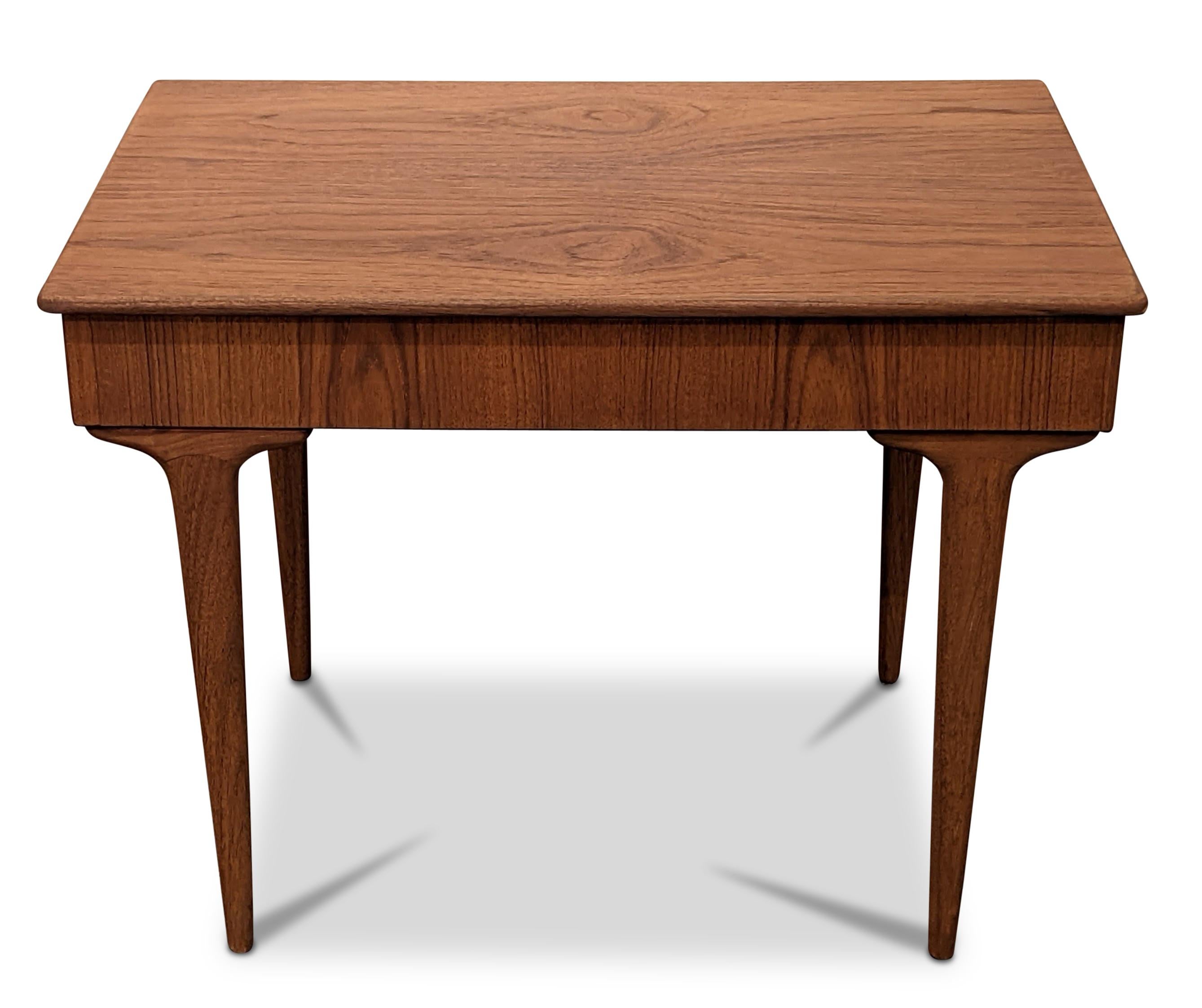 Mid-Century Modern Vintage Danish Mid Century Teak Sewing Side Table 