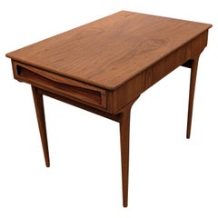 Vintage Danish Mid Century Teak Sewing Side Table "6163"