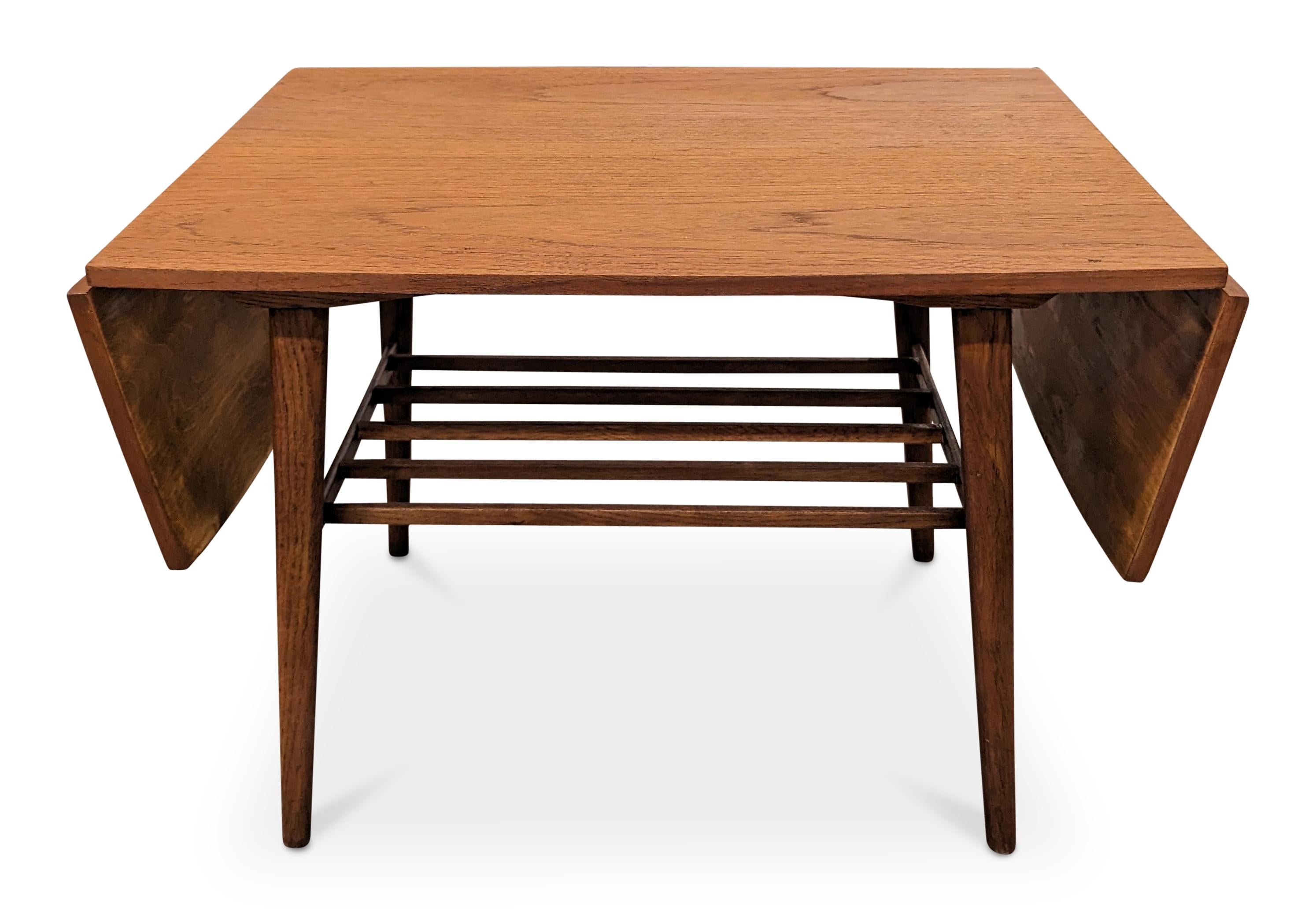 Scandinavian Modern Vintage Danish Mid Century Teak Side / Coffee Table - 022416 For Sale