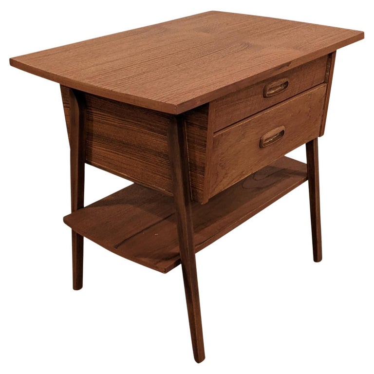 Vintage Danish Mid Century Teak Side Table "8010" at 1stDibs