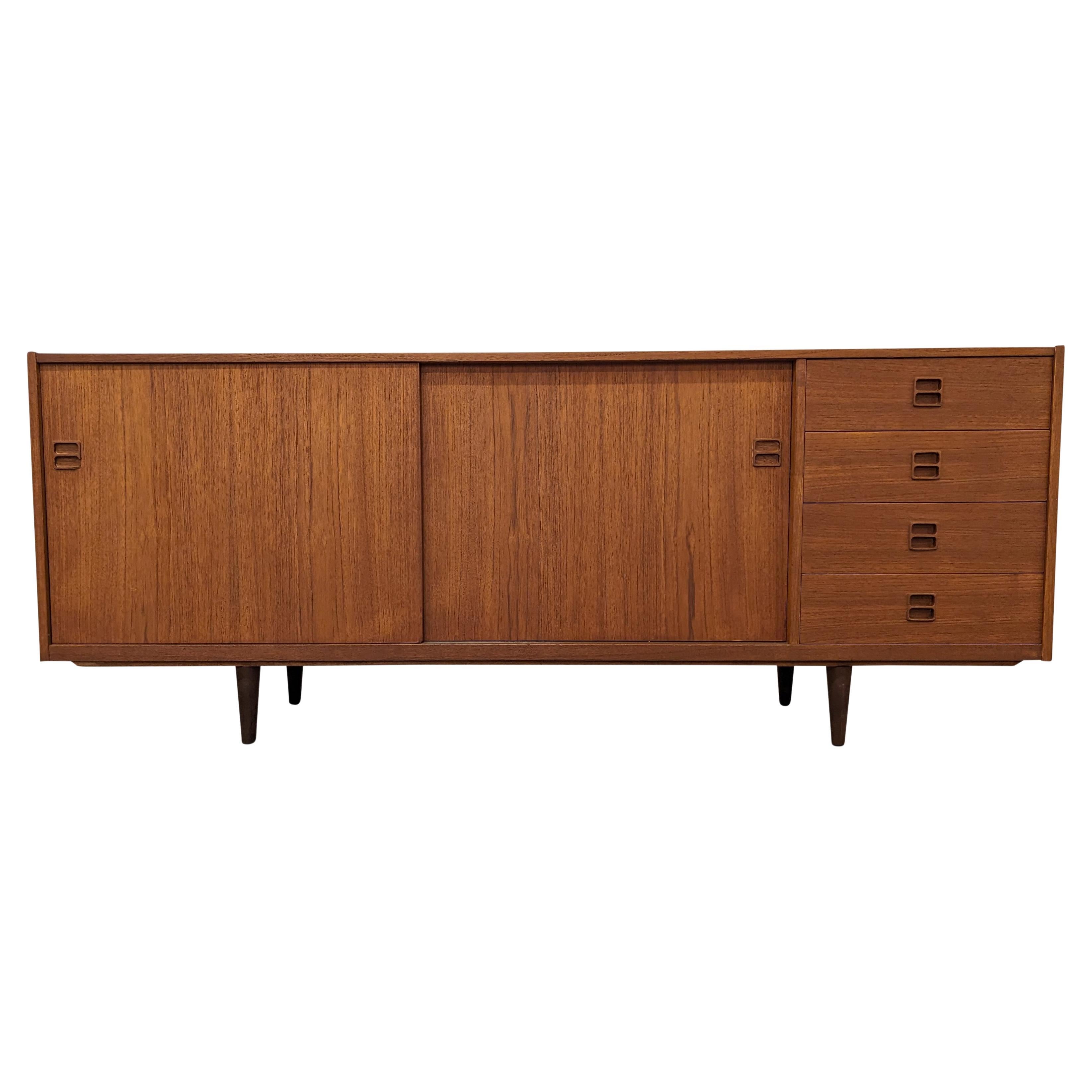 Vintage Danish Mid Century Teak Sideboard - 022418