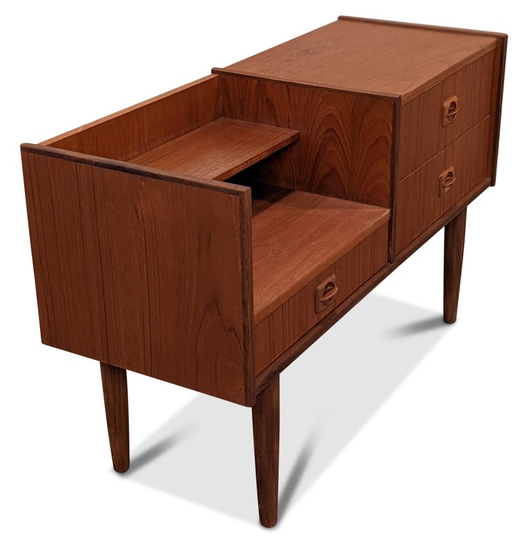 Vintage Danish Mid Century Teak Telephone Table "6309" For Sale at 1stDibs