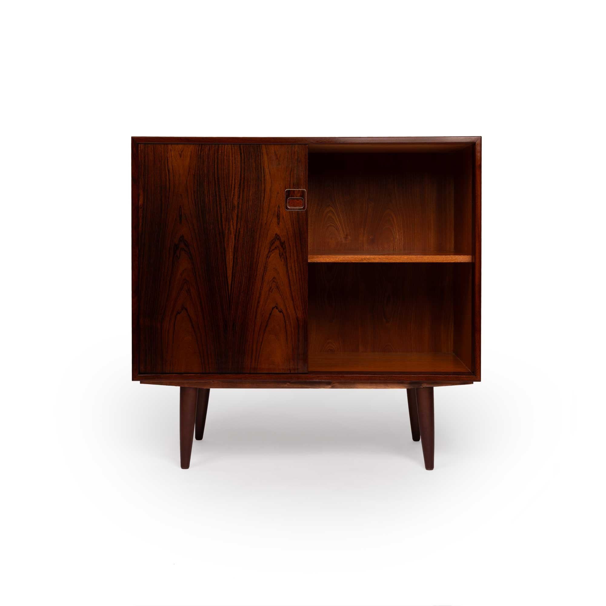 Mid-Century Modern Vintage Danish Mid-Century Two-Door Credenza in Rosewood 1960s For Sale