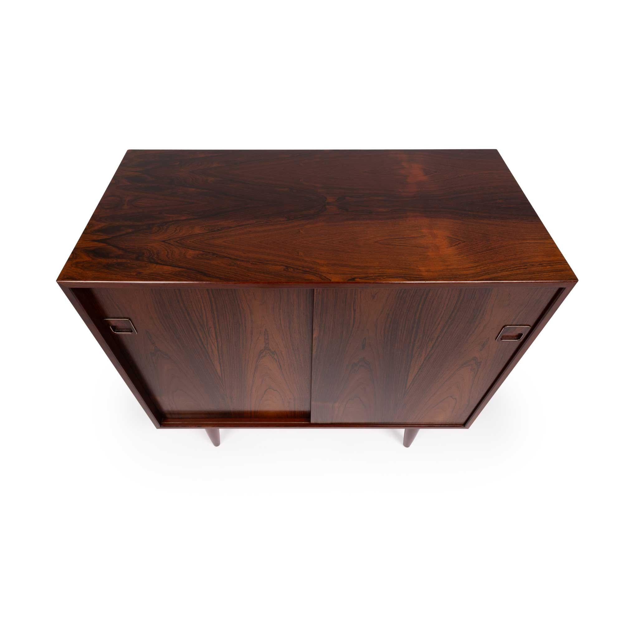20th Century Vintage Danish Mid-Century Two-Door Credenza in Rosewood 1960s For Sale