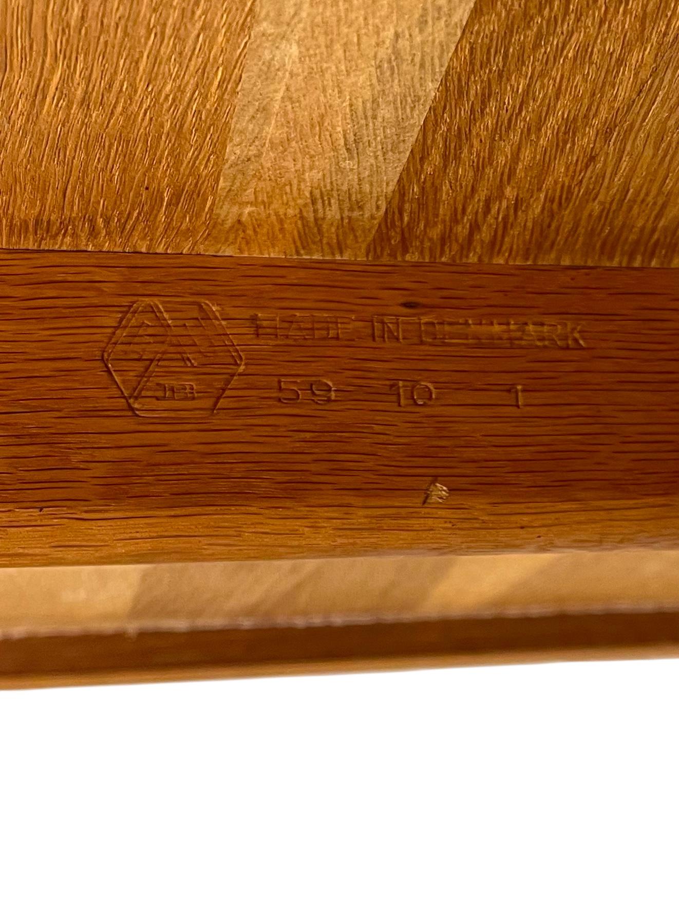 Vintage Danish Mid Century White Oak Coffee Table Attributed to Berge Mogensen. For Sale 5