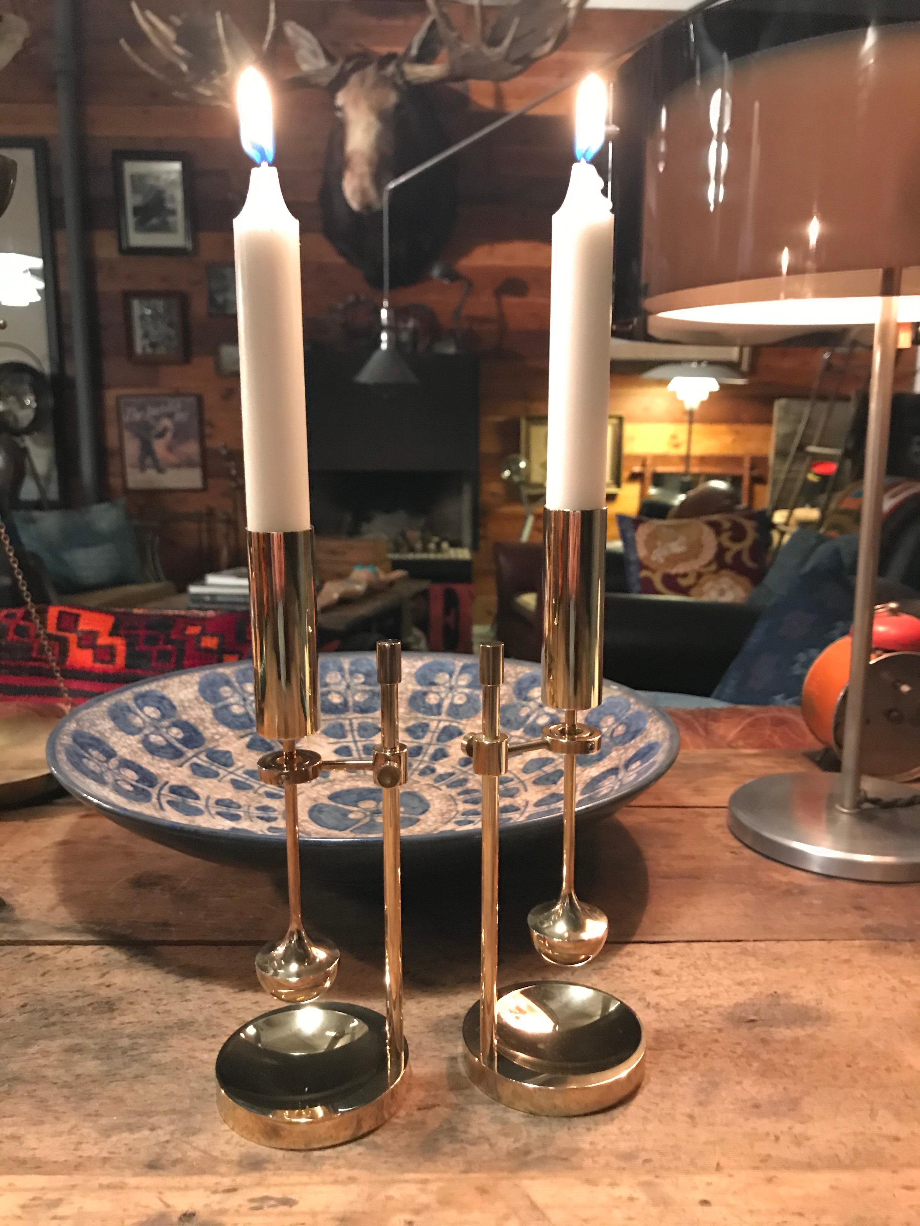 Late 20th Century Vintage Danish Midcentury Candleholders by Ilse Ammonsen for Daproma Design