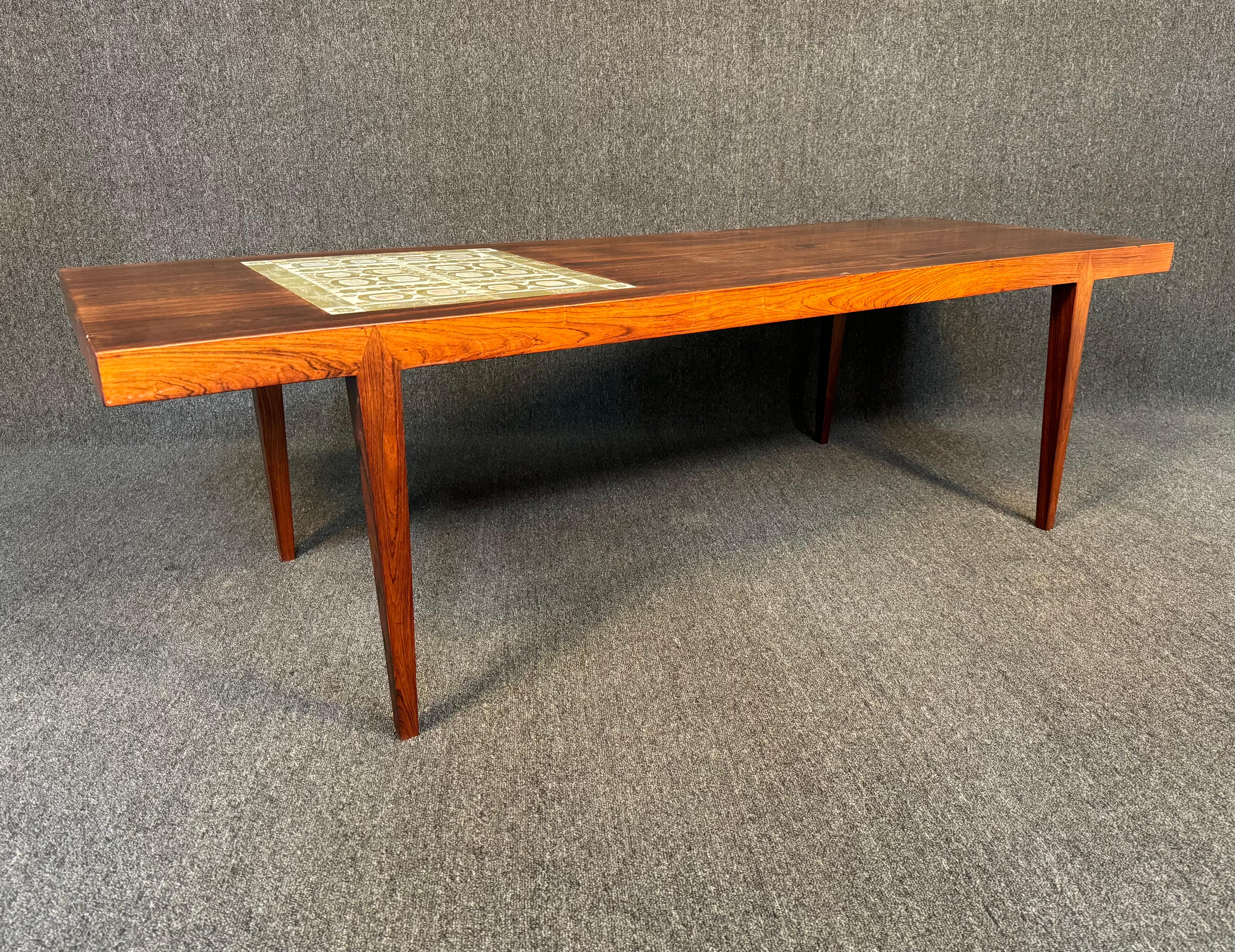 Scandinave moderne Table basse et carreaux danois modernes du milieu du siècle dernier par Severin Hansen en vente
