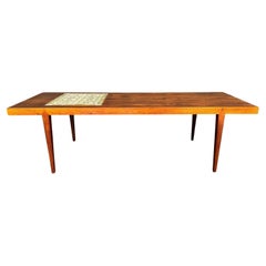 Vintage Danish MidCentury Modern Rosewood Coffee Table & Tiles by Severin Hansen