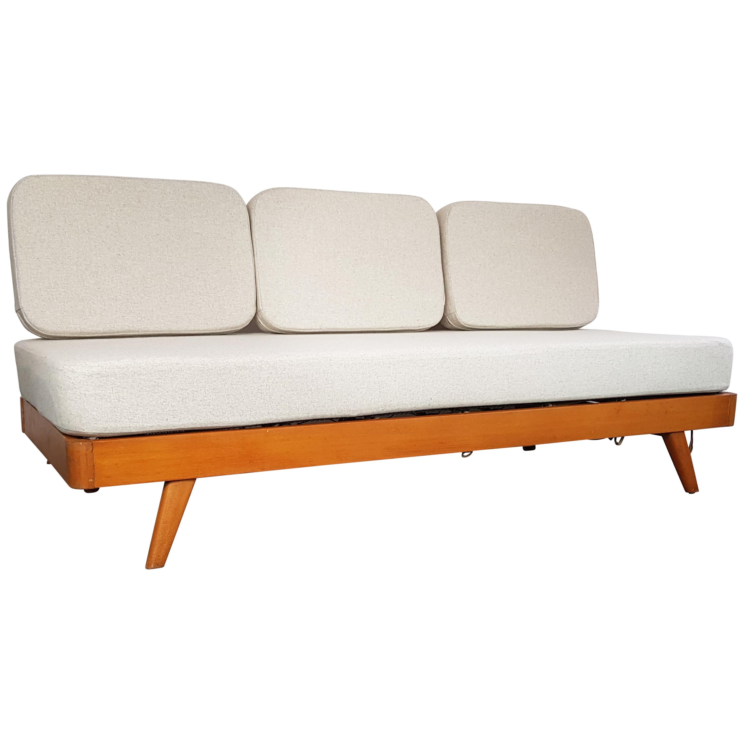 Vintage Danish Midcentury Three-Seat Daybed For Sale