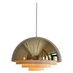 Vintage Danish ‘Milieu’ Golden Line Lamp by Jo Hammerborg for Fog & Morup, 1970s