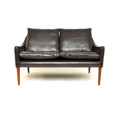 Vintage Danish Model 800 Leather Sofa by Hans Olsen