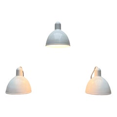 Vintage Danish Model ES Pendel Enamel Pendant Lamp by Edgar Schlaefle, 1980s
