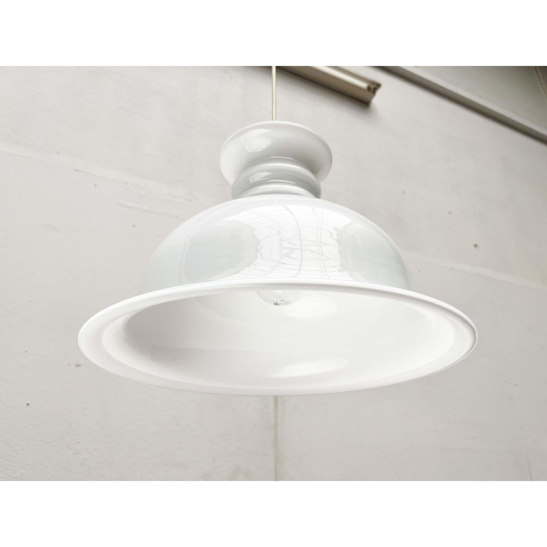 Lampe suspendue vintage danoise Model No No par Sidse Werner pour Holmegaard 1980 en vente 7