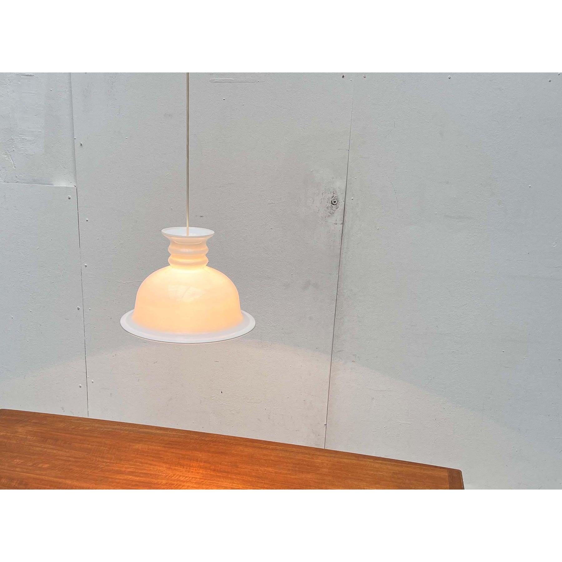 Lampe suspendue vintage danoise Model No No par Sidse Werner pour Holmegaard 1980 en vente 9