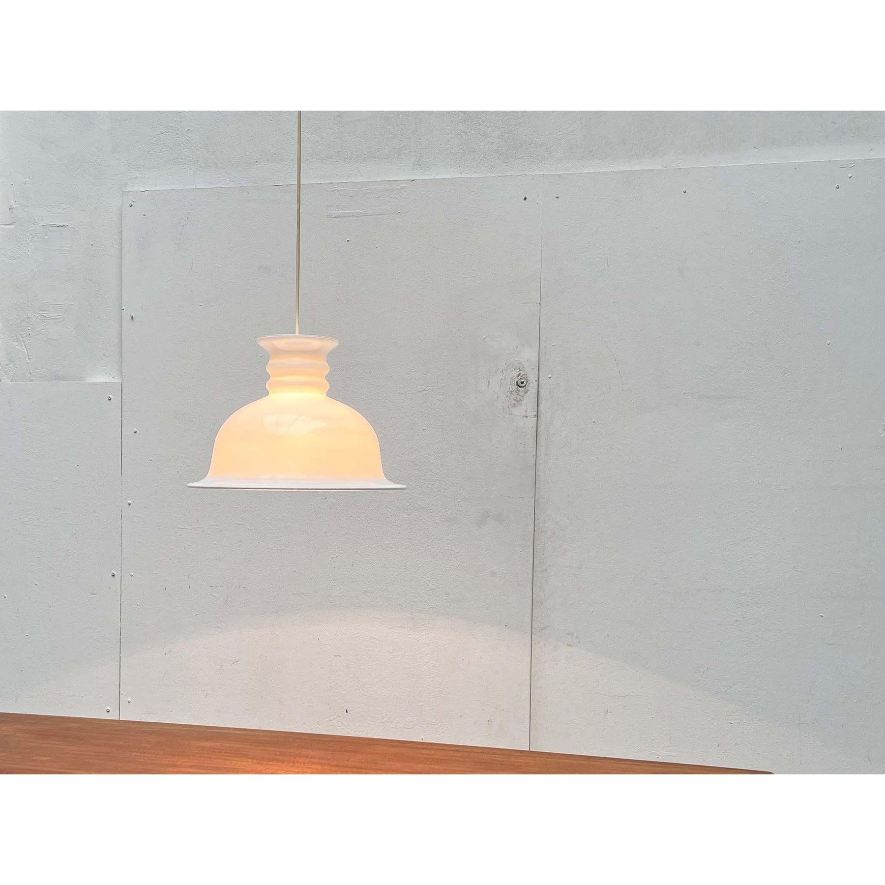 Lampe suspendue vintage danoise Model No No par Sidse Werner pour Holmegaard 1980 en vente 10