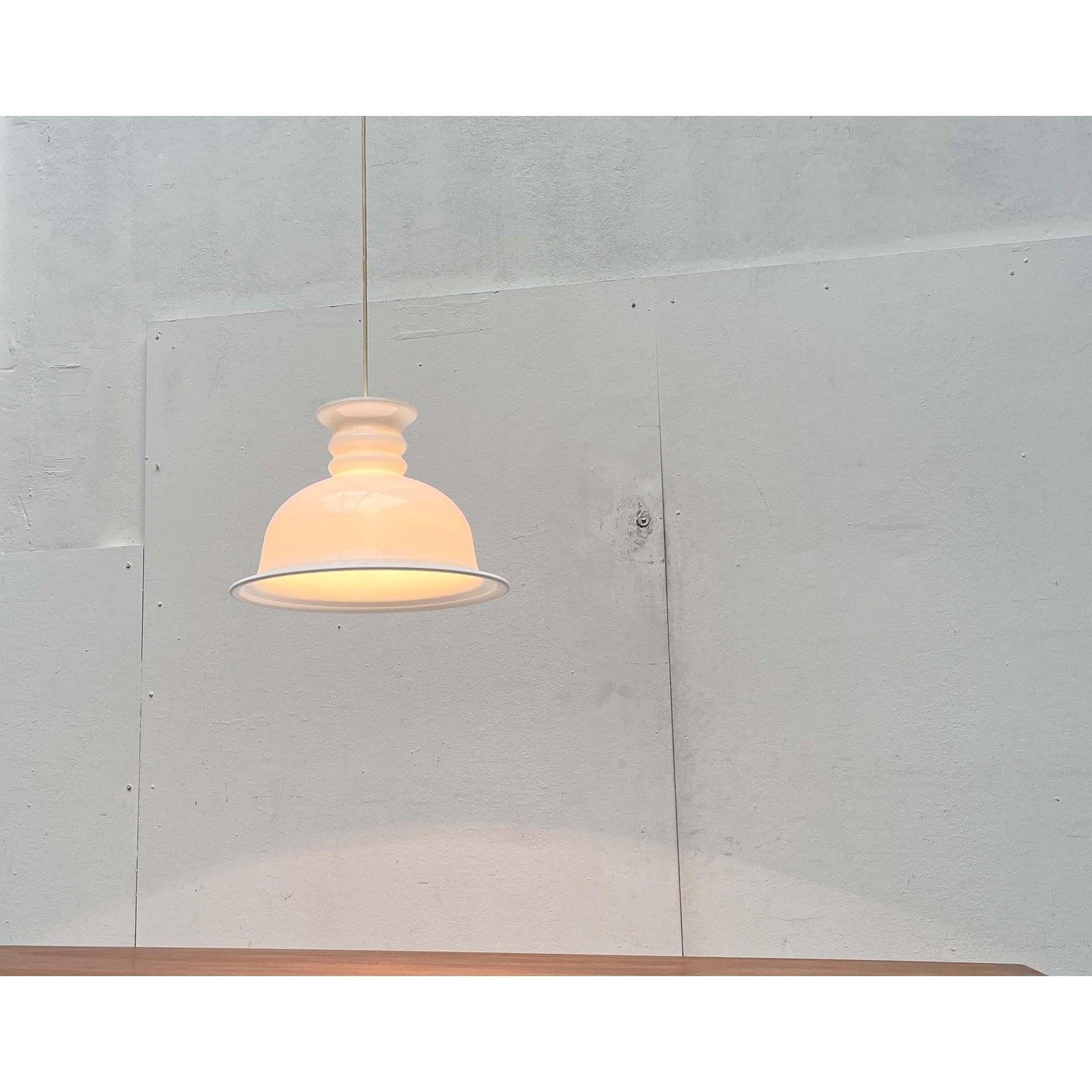 Lampe suspendue vintage danoise Model No No par Sidse Werner pour Holmegaard 1980 en vente 11