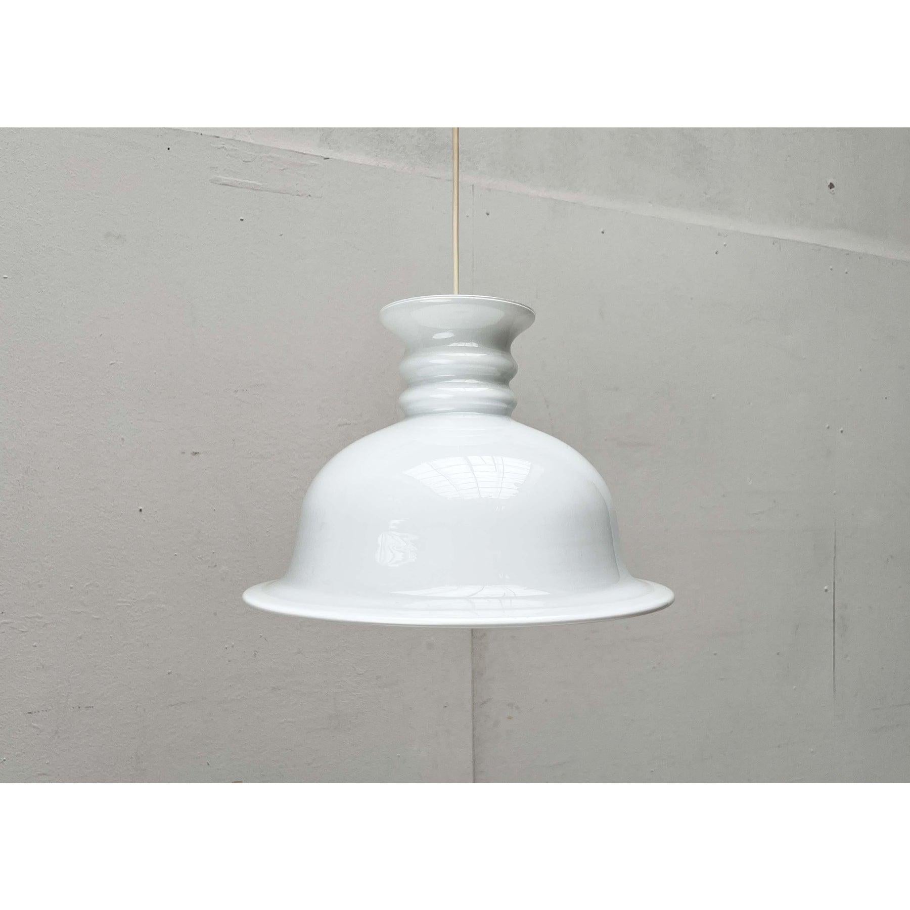 Danois Lampe suspendue vintage danoise Model No No par Sidse Werner pour Holmegaard 1980 en vente