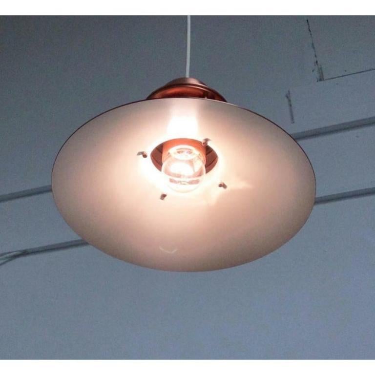 Vintage Danish Model Nyhavn Copper Pendant Lamp by Alfred Homann and Ole V. Kjær In Excellent Condition For Sale In Hamburg, DE