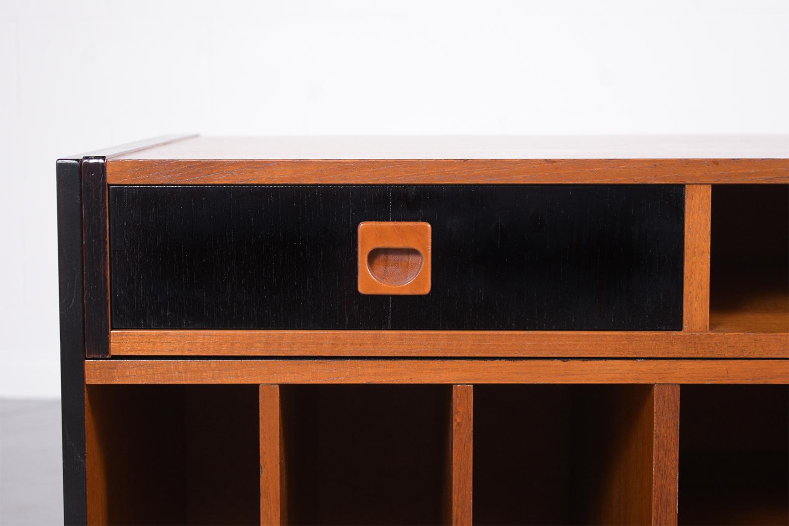 Vintage Mid-Century Modern Teak Adjustable Desk with Walnut Finish 1