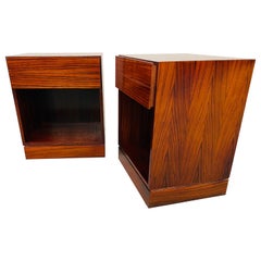 Vintage Danish Modern Arne Wahl Iversen Rosewood Nightstands