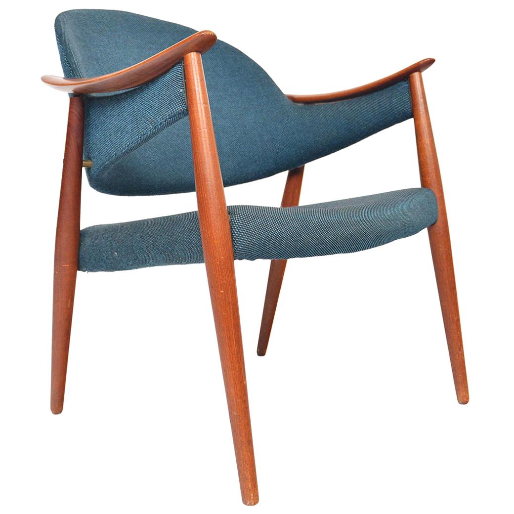 Vintage Danish Modern Atomic Midcentury Teak Lounge Chair