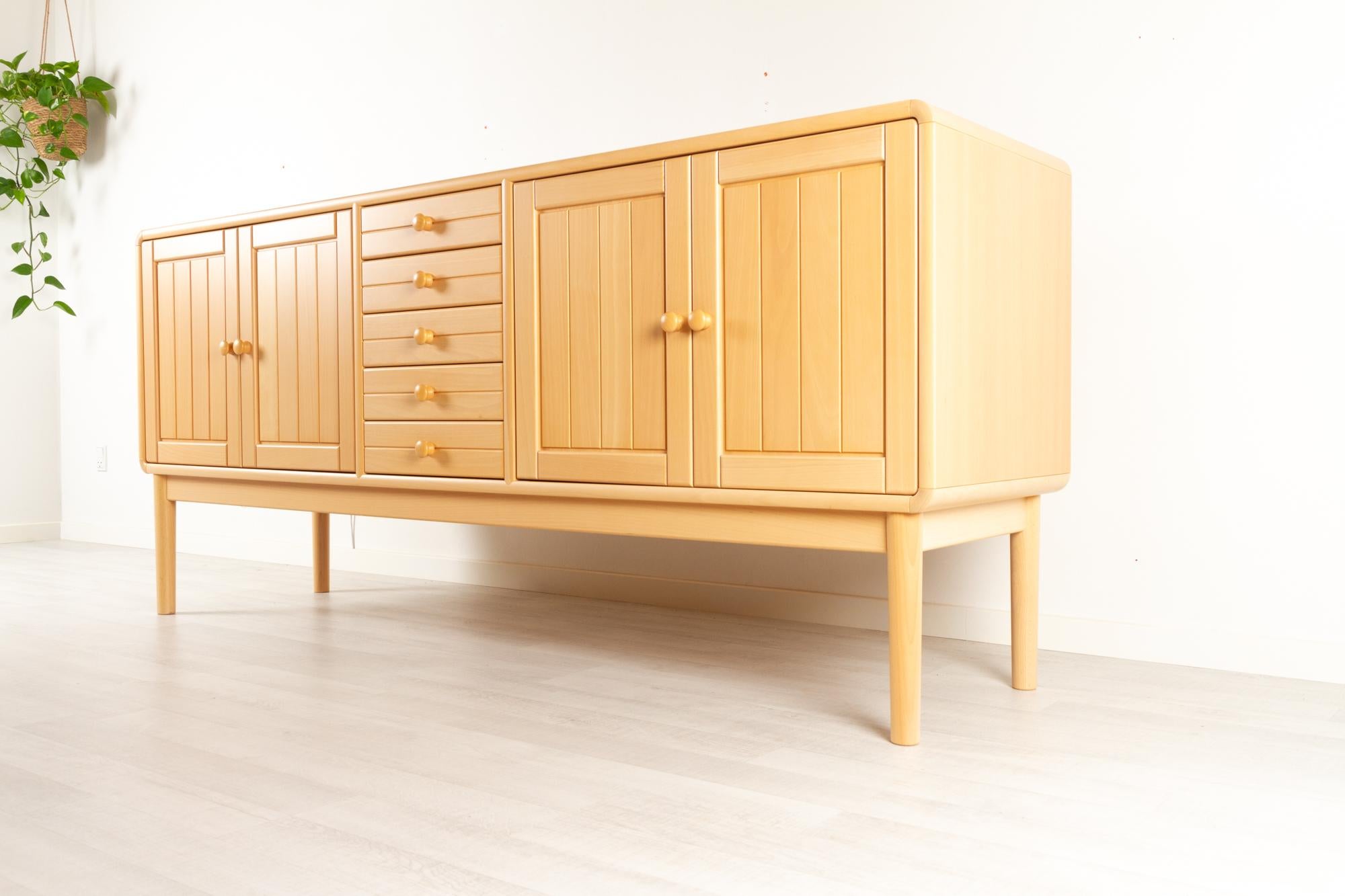 Late 20th Century Vintage Danish Modern Beech Sideboard by Falsig Møbelfabrik, 1990s