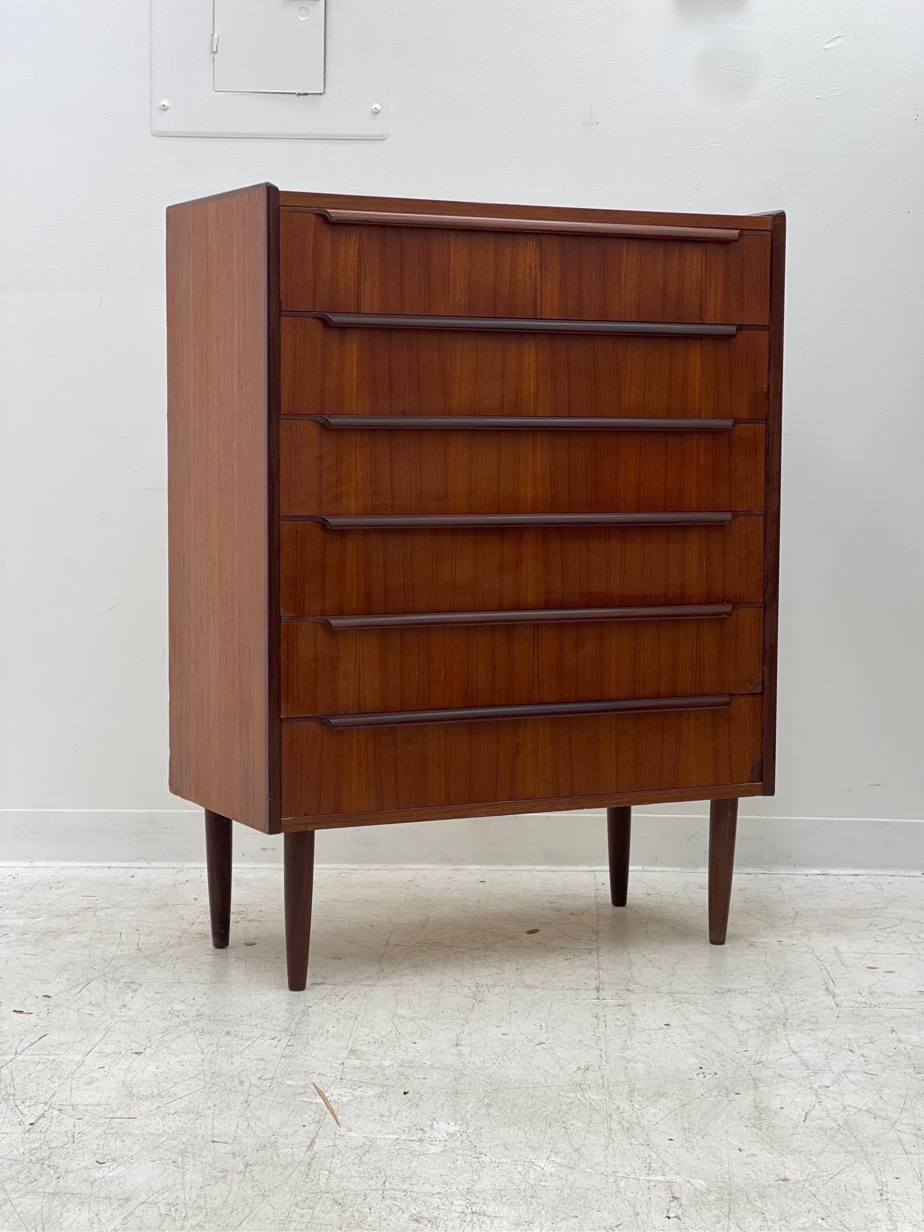 Mid-Century Modern Vintage Danish Modern Dresser Cabinet Storage Drawers