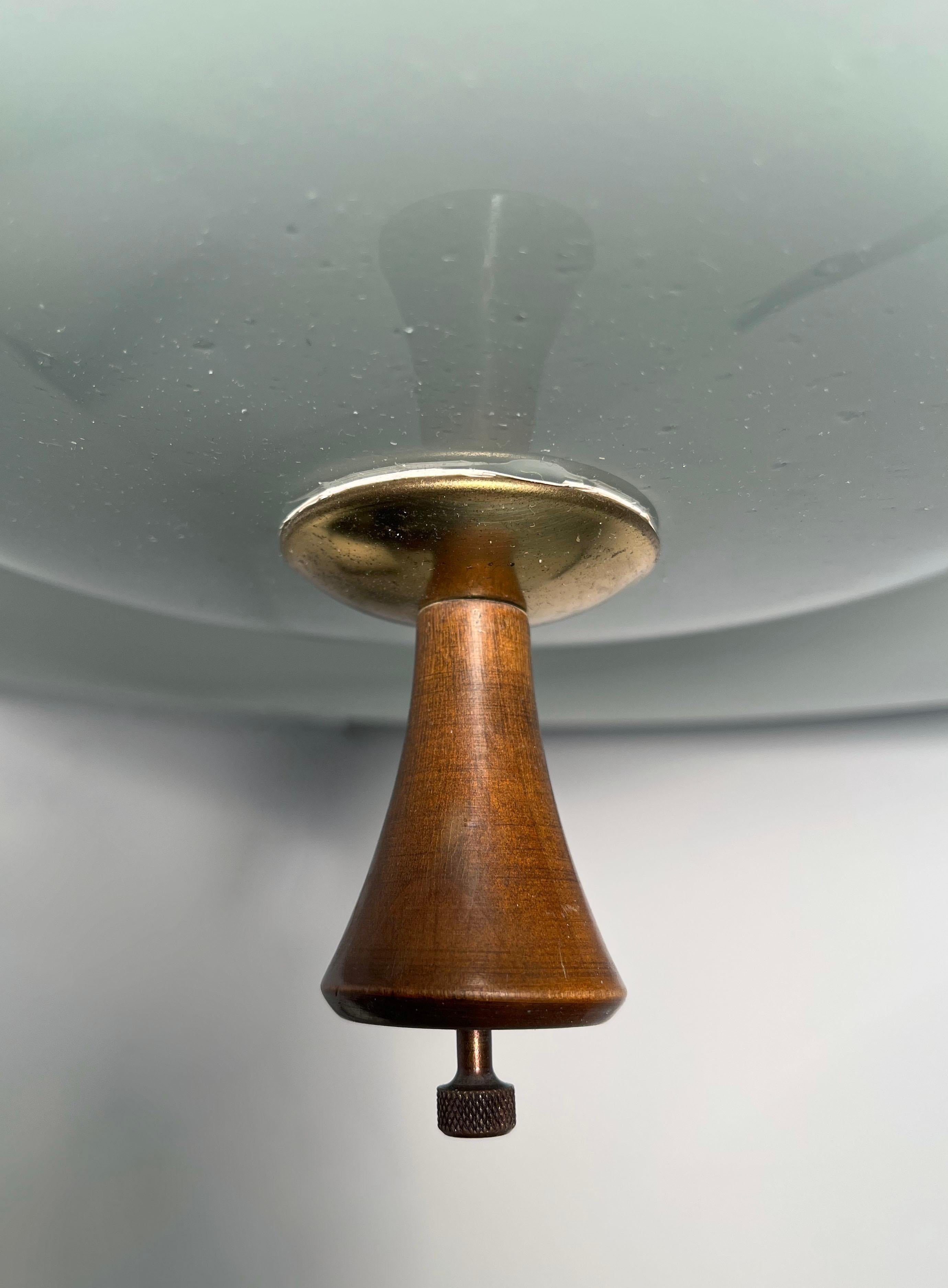 XX secolo Lampada a sospensione a tulipano elegante danese moderna d'epoca in vendita